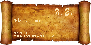 Nász Emil névjegykártya